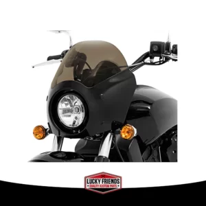 CARENAGEM DO FAROL NARROW (Gloss Black / Bolha Smoke)